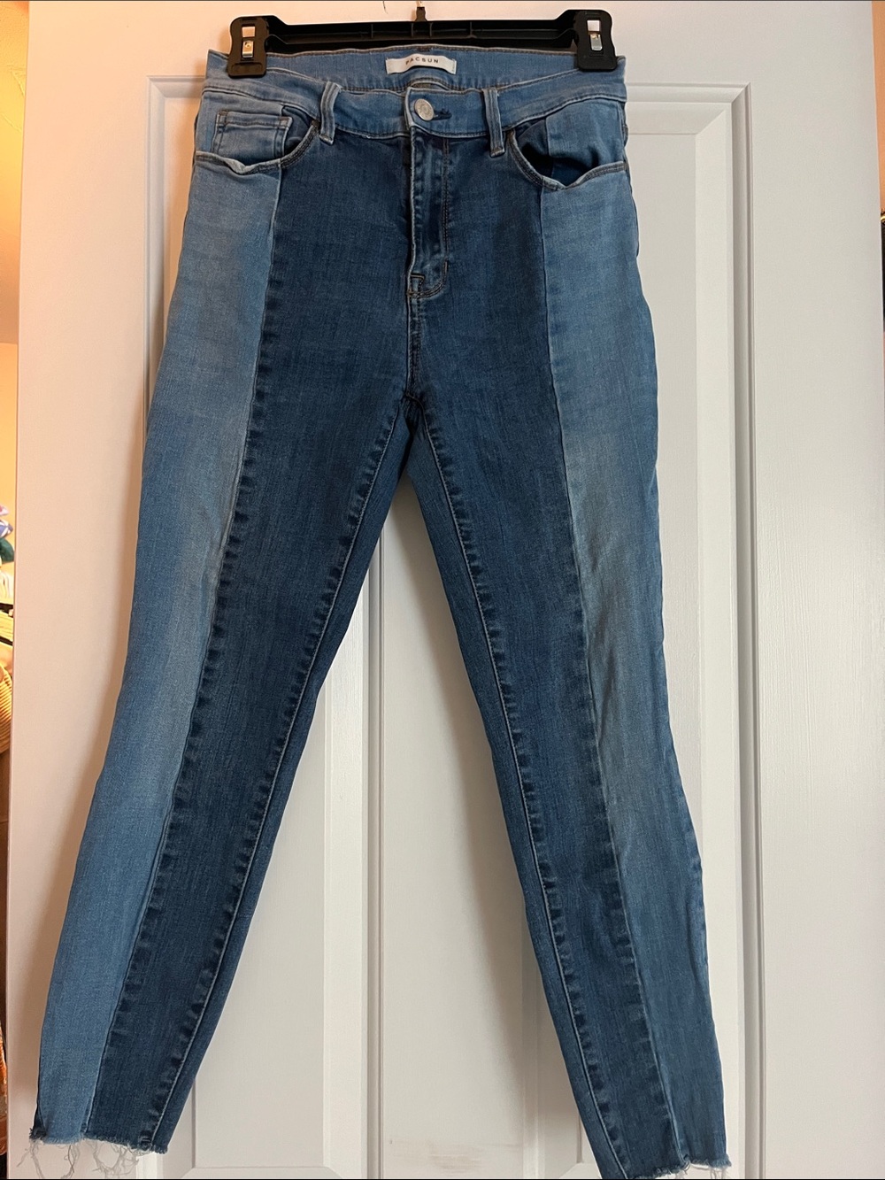 Colorblock High-Rise Women’s Jeans - Blue